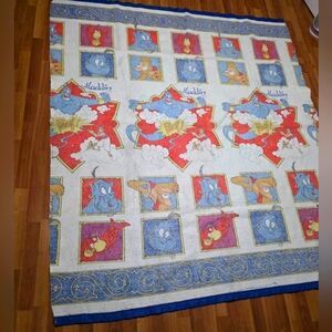 Vintage Disney Aladdin & Genie Twin Size Blanket